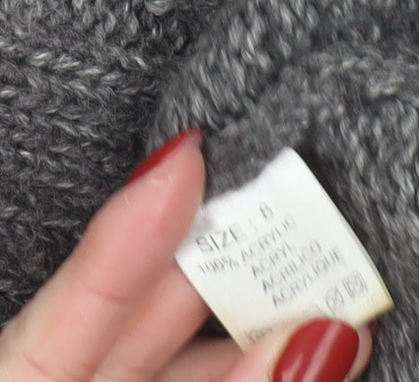 Womens UK Size 8 QED London Grey Vest Jumper