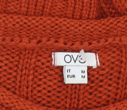 Womens UK Size 12 OVS Orange Pullover Jumper