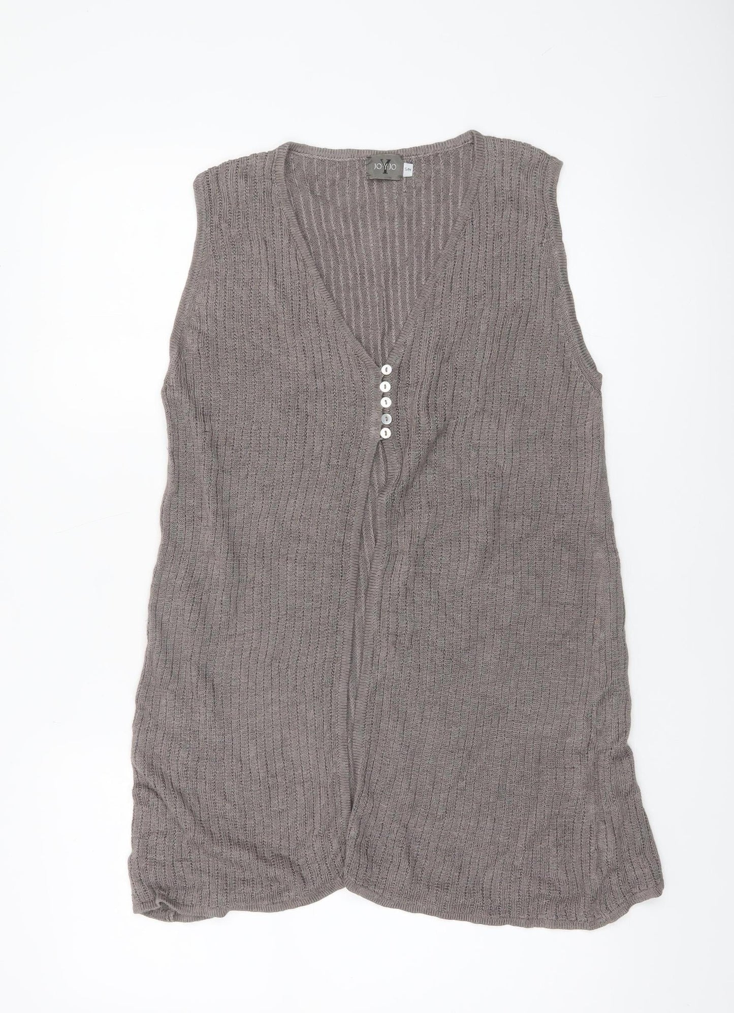 Womens UK Size S JO-Y-JO Grey Vest Jumper