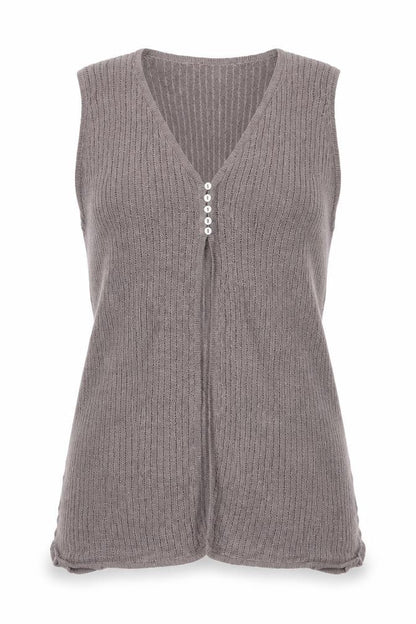 Womens UK Size S JO-Y-JO Grey Vest Jumper