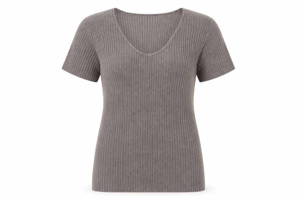 Womens UK Size SM JO-Y-JO Brown Basic T-Shirt