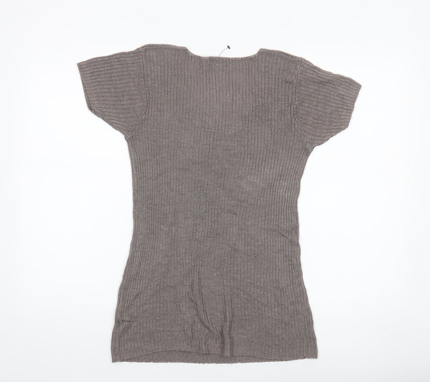 Womens UK Size SM JO-Y-JO Brown Basic T-Shirt