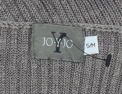 Womens UK Size SM JO-Y-JO Brown Basic T-Shirt