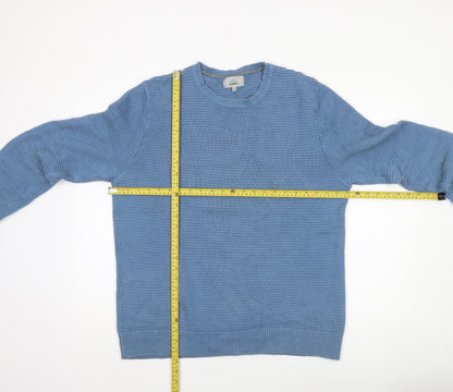 Mens UK Size L Marks and Spencer Blue Pullover Jumper