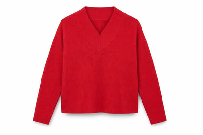 Womens UK Size S Marks and Spencer Red Pullover Jumper
