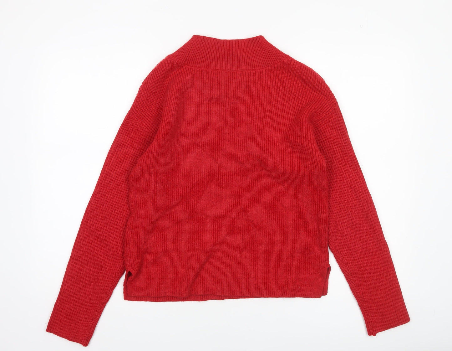 Womens UK Size S Marks and Spencer Red Pullover Jumper