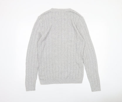 Mens UK Size L ASOS Grey Pullover Jumper