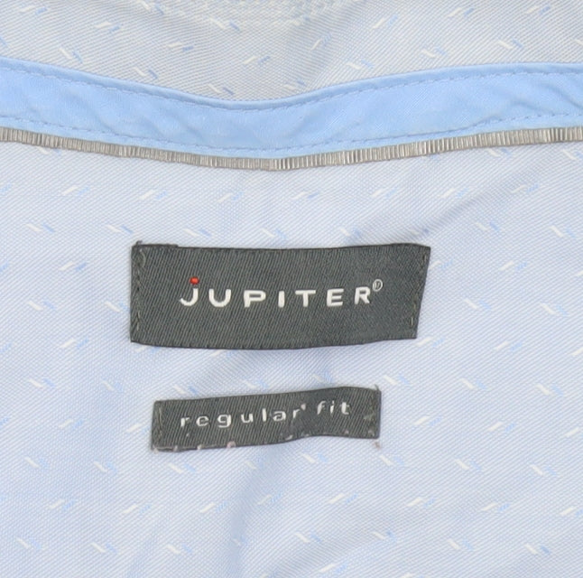 Mens UK Collar Size XL Jupiter Smart Blue  Dress Shirt
