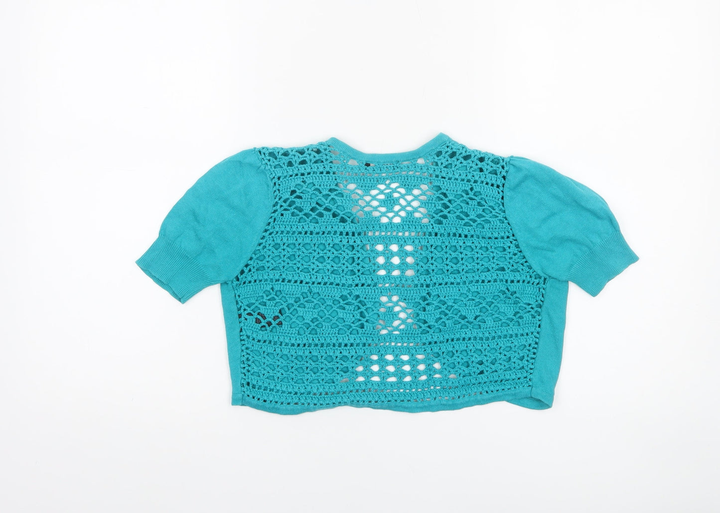 Womens UK Size M M&Co Blue Cardigan Jumper