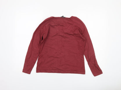 Womens UK Size M Linea Red Pullover Jumper