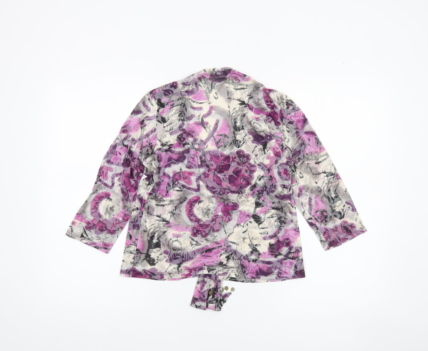Womens UK Size 12 Marks and Spencer Multicoloured Wrap Blouse
