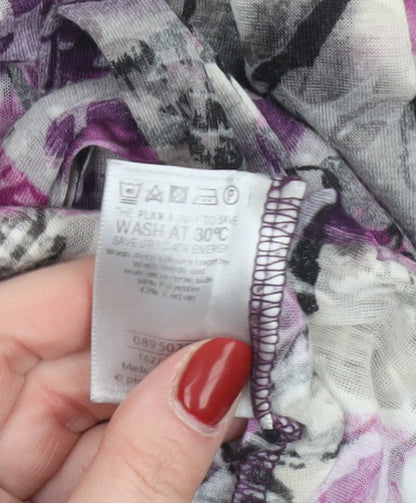 Womens UK Size 12 Marks and Spencer Multicoloured Wrap Blouse