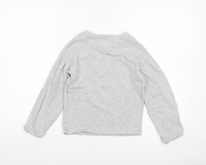 Girls UK Size 9 Years John Lewis & Partners Grey Pullover T-Shirt