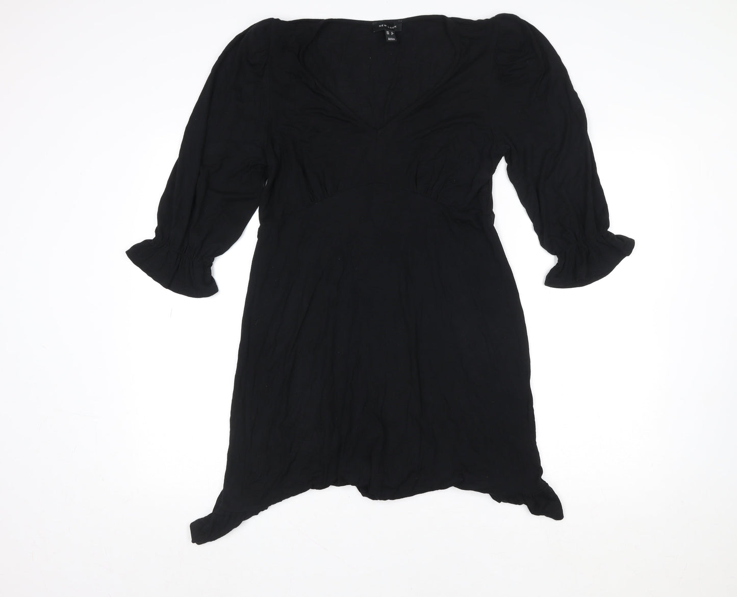 New Look Women’s Black A-Line Knee Length Dress Size 12