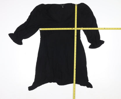 New Look Women’s Black A-Line Knee Length Dress Size 12