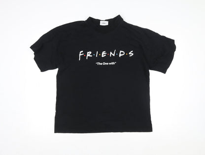 Womens UK Size 12 George Black Basic T-Shirt