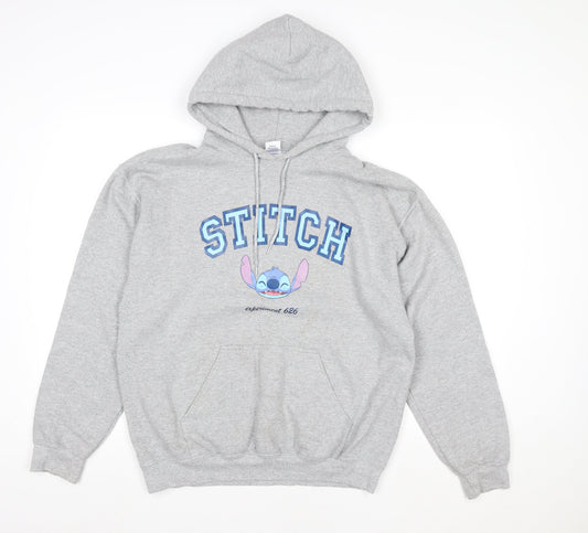 Womens UK Size M Disney Grey Pullover Hoodie