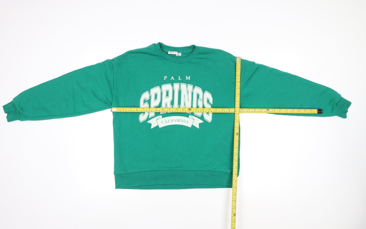 Womens UK Size 12 Stradivarius Green Pullover Sweatshirt