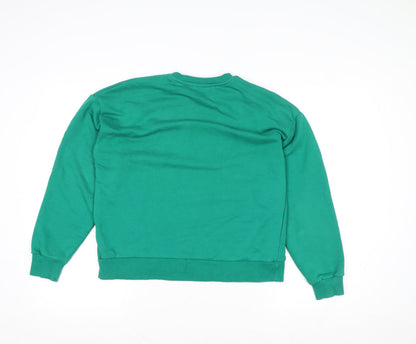Womens UK Size 12 Stradivarius Green Pullover Sweatshirt