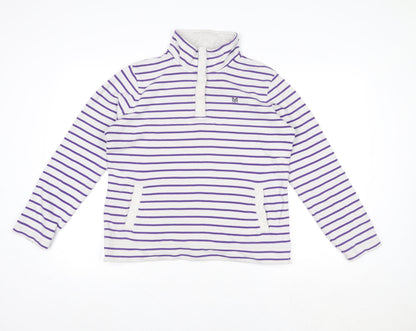 Womens UK Size 12 Crew Clothing Co. White Pullover Sweatshirt