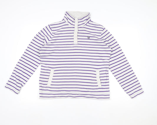 Womens UK Size 12 Crew Clothing Co. White Pullover Sweatshirt