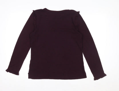 Womens UK Size S Oasis Purple Basic T-Shirt