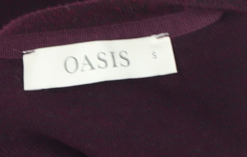 Womens UK Size S Oasis Purple Basic T-Shirt