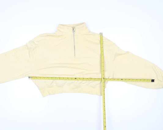 Womens UK Size M H&M Beige Pullover Sweatshirt