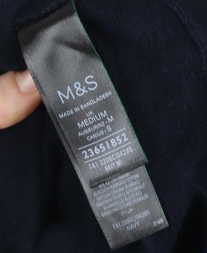 Womens UK Size M Marks and Spencer Blue Pullover Hoodie