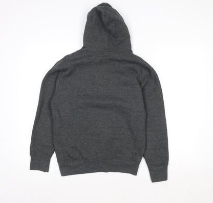 Mens UK Size XS Zone One Grey Pullover Hoodie