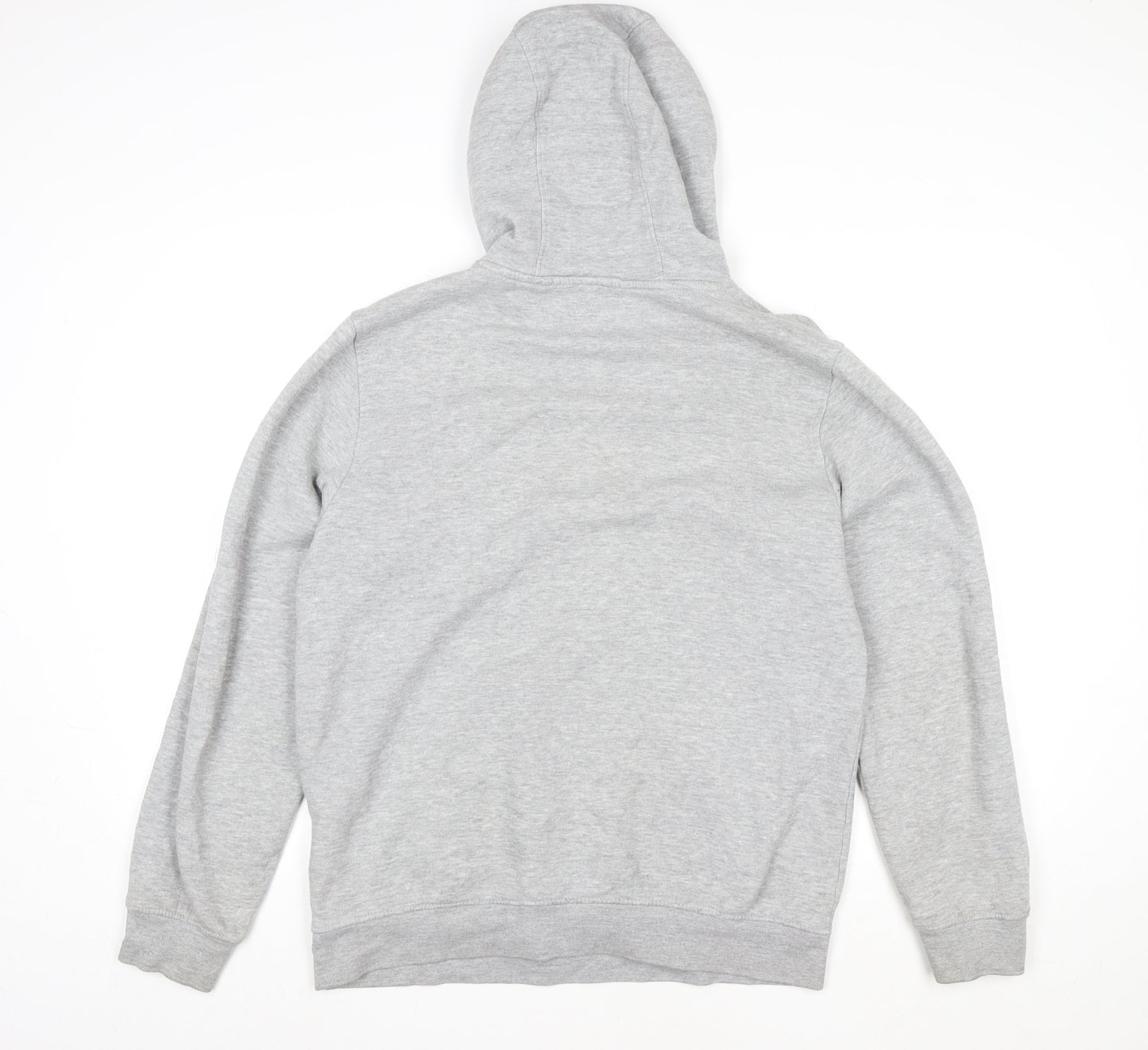 Mens UK Size L Crosshatch Grey Pullover Hoodie