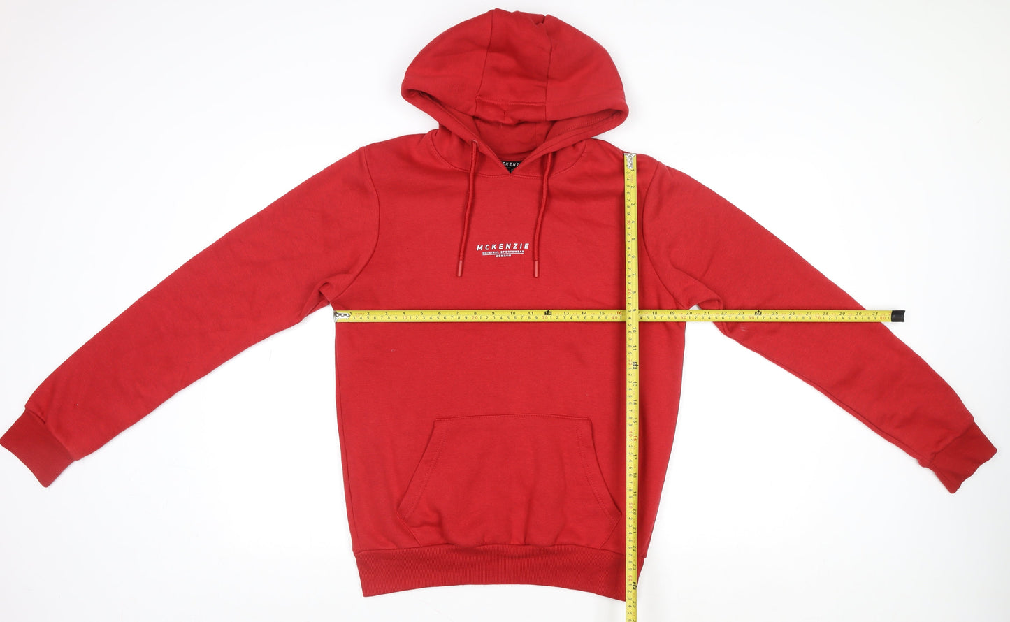 Womens UK Size XL McKenzie Red Pullover Hoodie