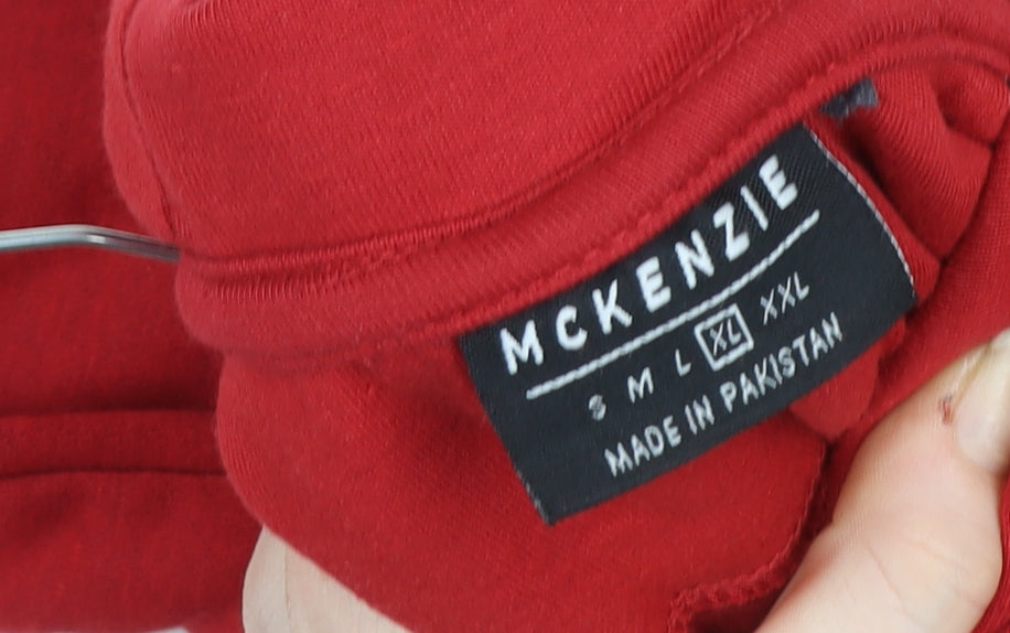 Womens UK Size XL McKenzie Red Pullover Hoodie