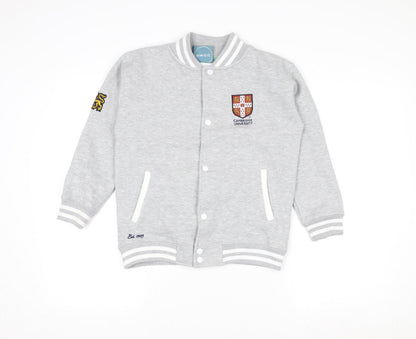 University of Cambridge Grey Girls 9-10 Years Button Cardigan Sweatshirt