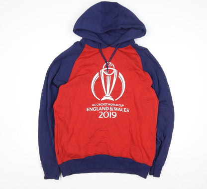 Mens UK Size XL Fanatics Red Pullover Hoodie