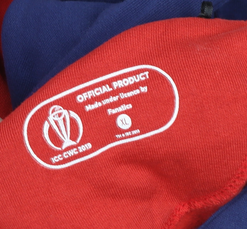 Mens UK Size XL Fanatics Red Pullover Hoodie
