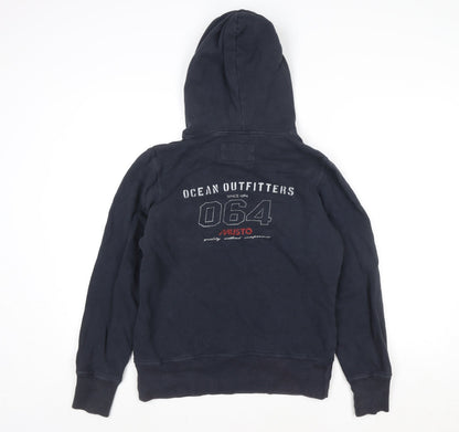 Womens UK Size 12 MUSTO Blue Pullover Hoodie