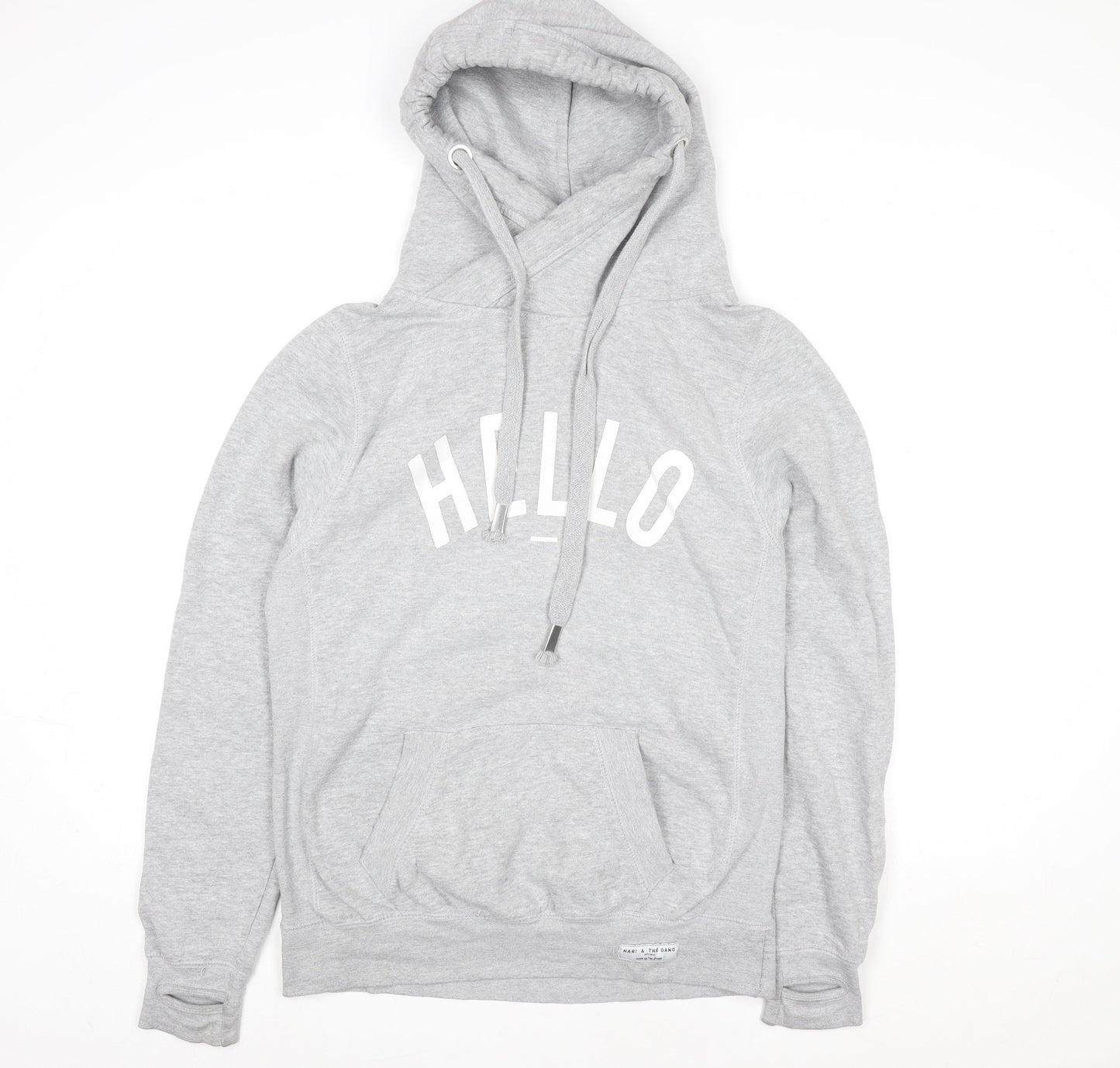 Womens UK Size M Made The Label Grey Pullover Hoodie