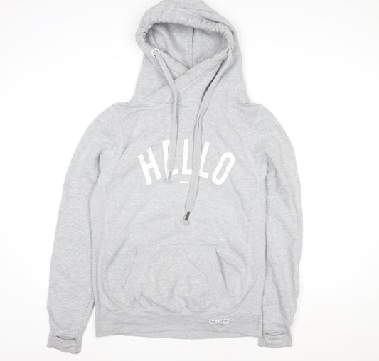 Womens UK Size M Made The Label Grey Pullover Hoodie