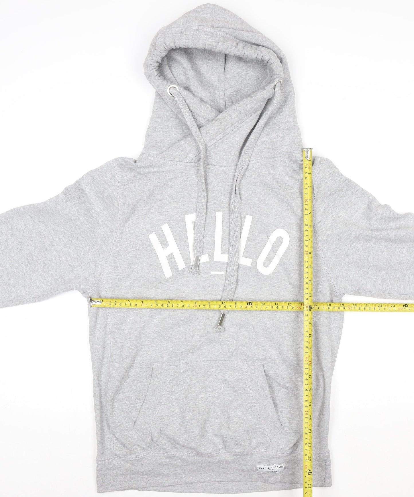 Womens UK Size M Made The Label Grey Pullover Hoodie