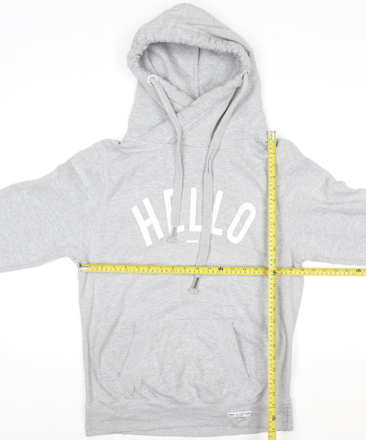 Womens UK Size M Made The Label Grey Pullover Hoodie