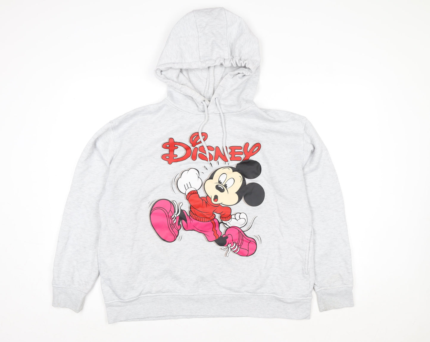 Womens UK Size L Disney Grey Pullover Hoodie