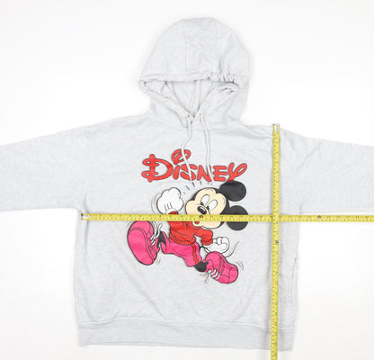 Womens UK Size L Disney Grey Pullover Hoodie