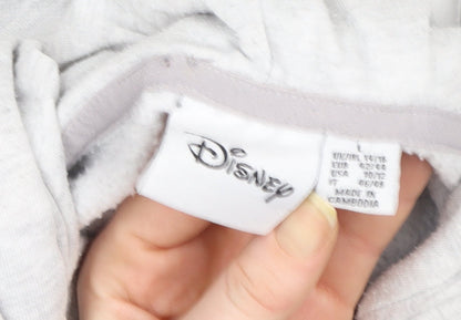 Womens UK Size L Disney Grey Pullover Hoodie