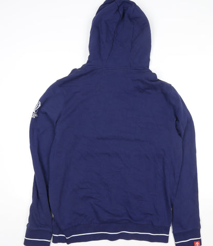 Mens UK Size XL Cricket World Cup 2019 Blue Pullover Hoodie