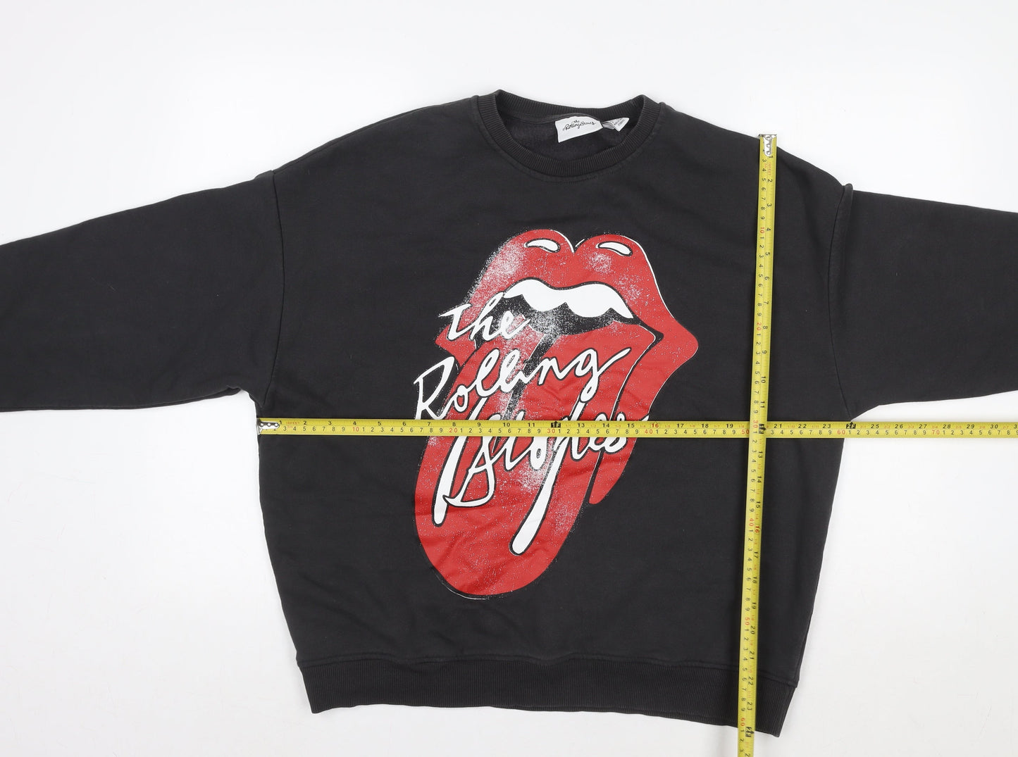 Womens UK Size S Primark Black Pullover Sweatshirt