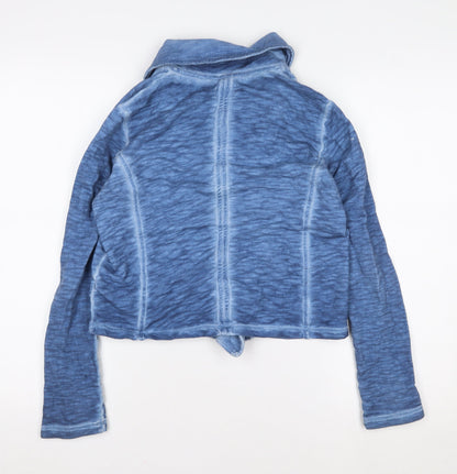 Girls UK Size 14 Years NEXT Blue Biker Coat