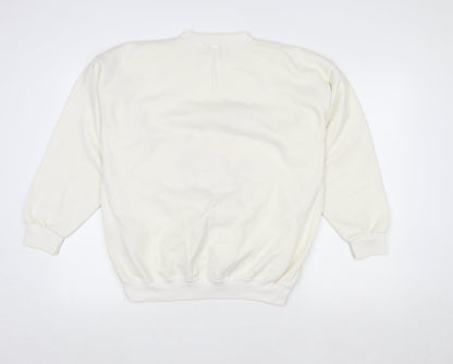 Womens UK Size 12 Acorn Leisure Ivory Pullover Sweatshirt
