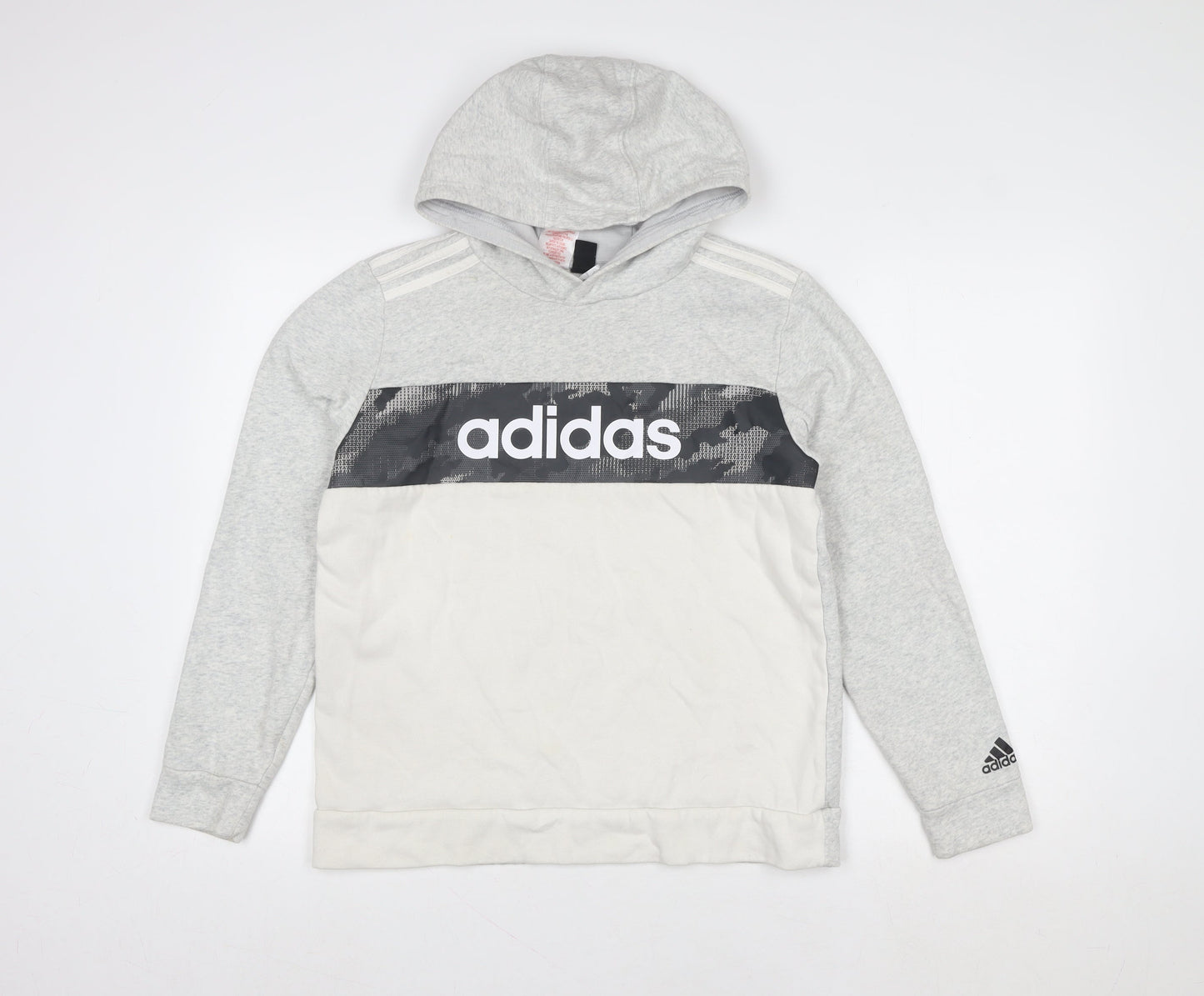 Girls UK Size 14 Years adidas Grey Pullover Hoodie