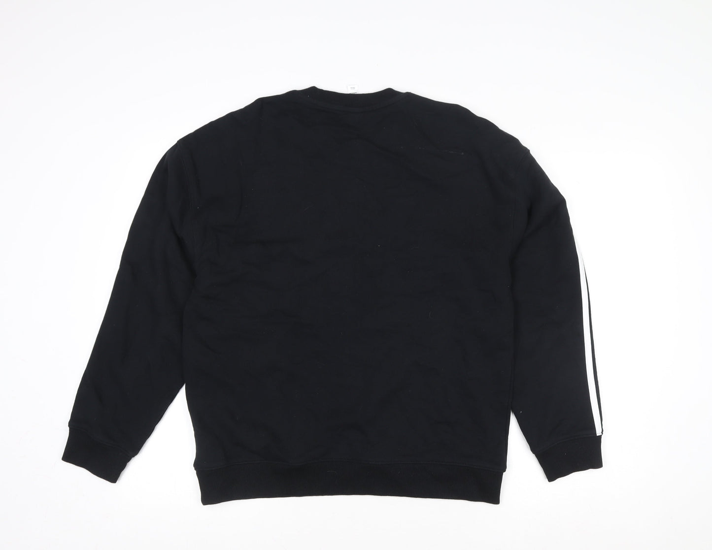 Mens UK Size S adidas Black Pullover Sweatshirt